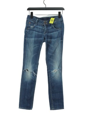 Hudson Damen Jeans W 25 in blau Baumwolle mit Elasthan Skinny