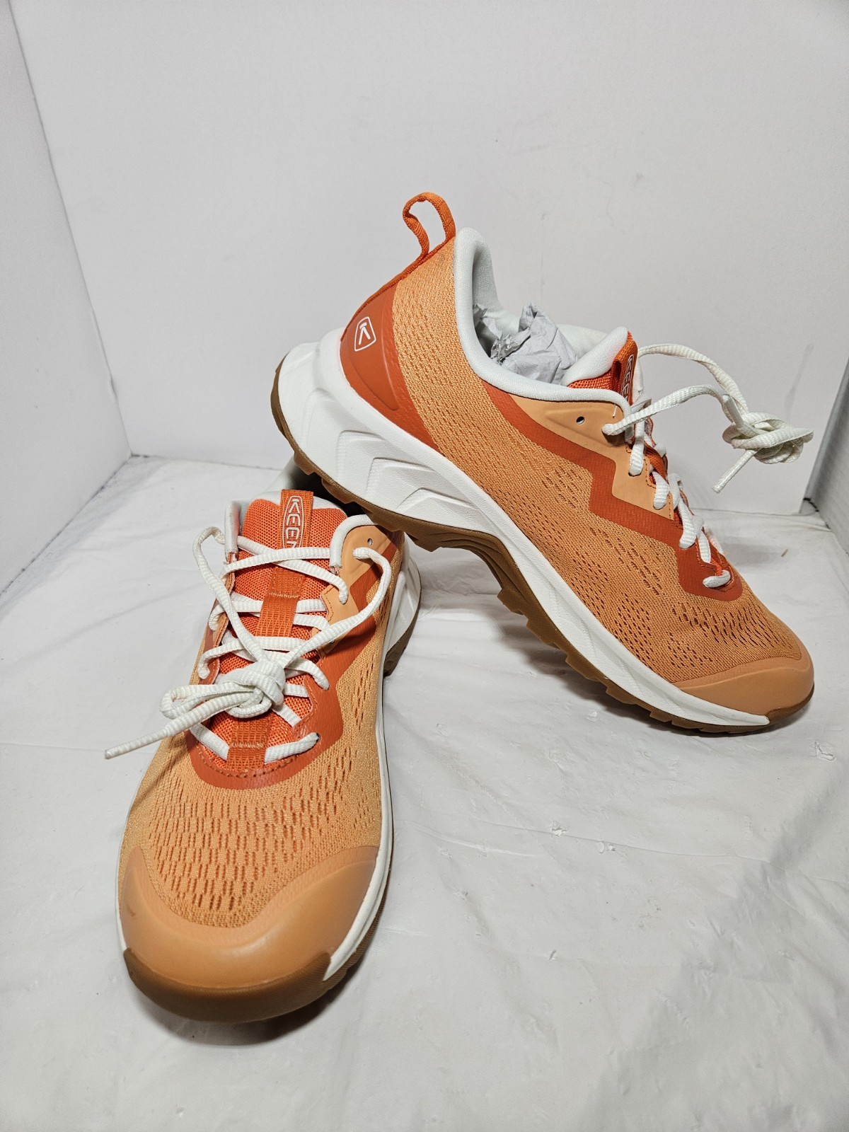 Scarpe da trekking Keen donna 10 Versacore Speed arancione e bianco nuove senza scatola o etichette