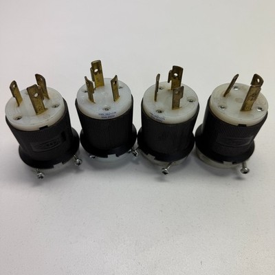 Hubbell Twist-Lock Plug HBL2621 CN 30A 250V Lot of 4 Used