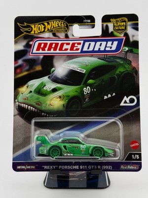 2024 Hot Wheels Premium Green REXY Porsche 911 GT3 R 992 w/ Protector