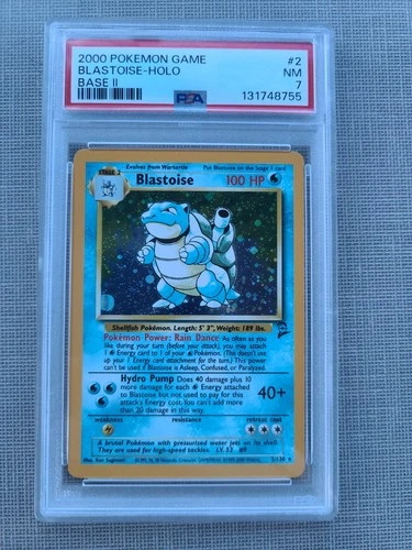 Blastoise 002/130 Base Set 2 Holo PSA 7