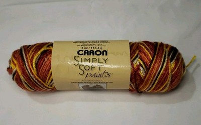Caron Simply Soft Paints Yarn Sunset Variegated Approx. 208yds