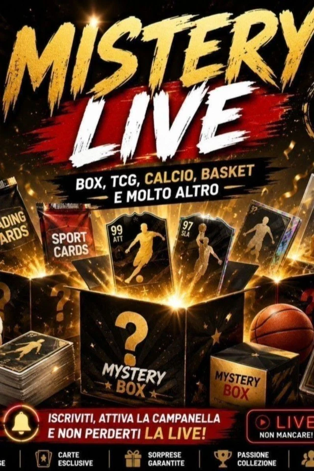 MISTERY LIVE — Box, TCG, Calcio, Basket e Sorprese da Collezione!