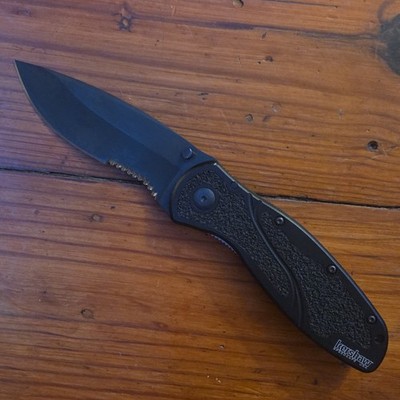 Kershaw Blur 1670BLKST Ken Onion 3.4in Blade (Black) Excellent Condition