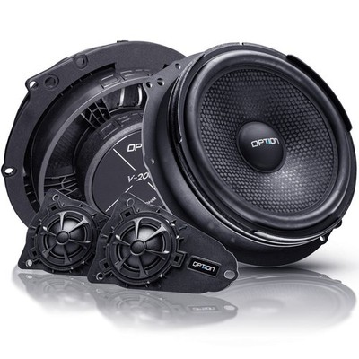 Lautsprecher für VW T5/T6 Frontsystem Plug & Play Bulli Boxen | OPTION