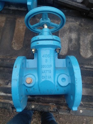 Watts 405-NRS-RW 3'' Flanged Gate Valve Non-Rising Stem.