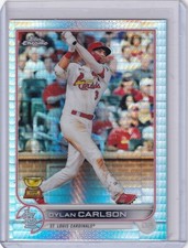 2022 Topps Chrome Prism Refractor #158 Dylan Carlson - St. Louis Cardinals