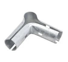 Chain Link 1 3/8" x 1 3/8" Corner Line Rail Clamp Galvanized Steel (Pack of 4)