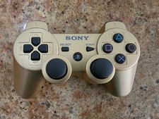Sony PlayStation 3 PS3 DualShock 3 Gold Controller Wireless OEM TESTATO