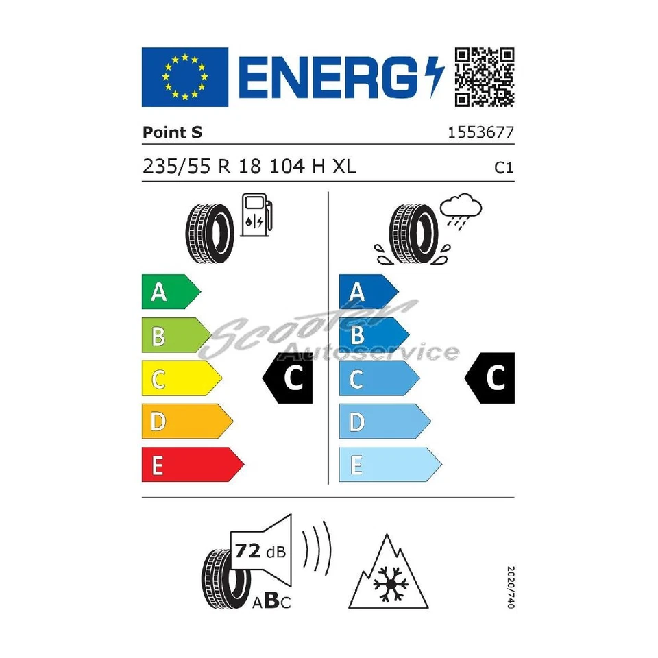 Winterreifen Point S 235/55 R18 104H Winter-S 3PMSF XL | 11674 - Bild 2 von 4