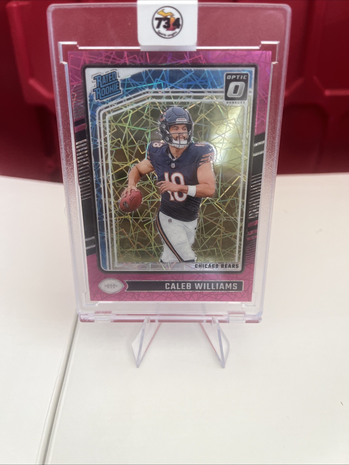 2024 Panini Donruss Optic -Caleb Williams #201 Pink Velocity Prizm /80 (RC) (RR)