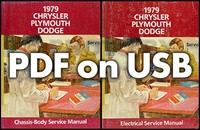 1979 Chrysler Werkstatthandbuch Set Auf Usb Dodge Auto Plymouth Reparaturdienst