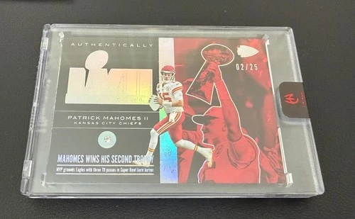 2025 Panini Authentically Patrick Mahomes II Second Super Bowl LVII Diamond 2/25