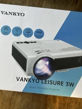 VANKYO Leisure 3W Portable Advanced Wireless Mini Projector - White "BRAND NEW"