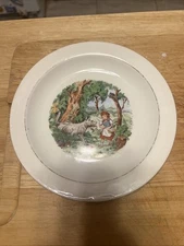 Vintage Figgjo Flint Design Norway 40’s Little Red Riding Hood 8” Round Plate