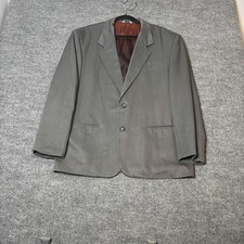Umen Studio Mens suit L Gray 2 Button Rayon Blend Formal Career Suit