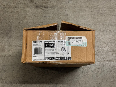 Siemens Talon UAT417-XGF Ringless Type Meter Socket 200A 600VAC SEE PICS