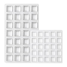 Clear Rubber Feet 53 Pack Self Stick Bumper Pads-Made in USA-Adhesive Tall