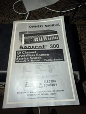VINTAGE BEARCAT 300 SCANNER W/owners Manual Works Model BC300 Fast Shipping