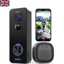 2K Ultra HD Doorbell Camera - Real-Time Alerts, Easy Setup, Security Solution