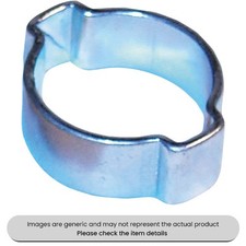 Image of Zinc Plated O Clips 2-Ear 9/16" 13-15mm Pack Qty 50