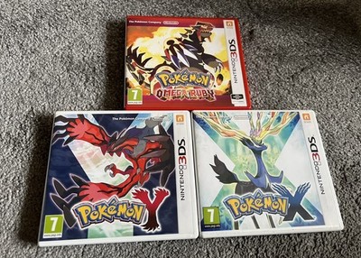 *NUR LEERHÜLLEN* Pokémon Omega Rubin, Pokemon X, Pokemon Y - Nintendo 3DS Hülle