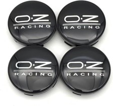 4pcs Oz Racing Wheel Center Caps 60mm2.36 Wheel Hub Caps Center Black Silver