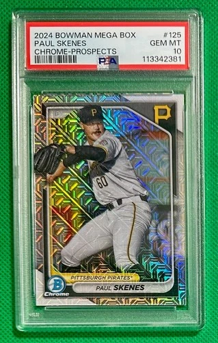 2024 Bowman Chrome Prospects PAUL SKENES Mojo #125 PSA 10 Pittsburgh Pittsburgh