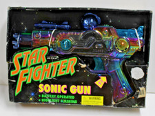 New Vintage Star Fighter Sonic Gun Battery Operated Highlight Flashgun