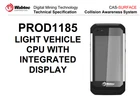 Wabtec - PROD1185 Light Vehicle CPU with Integrated Display 7450020002068M