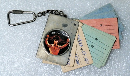 BRUCE LEE keyring keychain Kung Fu Master phone notes - Photo 4/6