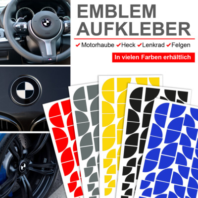 Emblem Aufkleber Ecken für BMW iX3 (G08), i4 (G26), iX (I20), i7 (G70), i5 (G60E