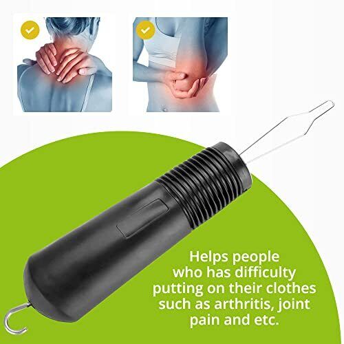 BodyHealt Button Hook - Dressing Aid Assist Tool with Zipper Pull