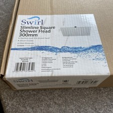 Swirl Slimline Square Shower Head 300mm