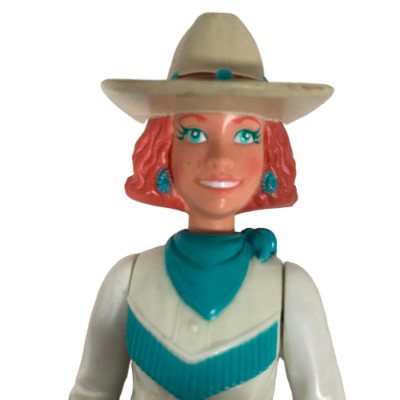Playskool Dollhouse Vintage Red Hair Cowgirl