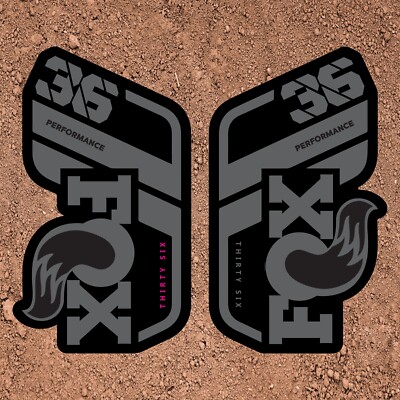 Fox 36 Performance 2021 Fork Decals - GREY STEALTH MTB