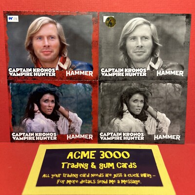 Unstoppable HAMMER PLATINUM COLLECTION 3 CAPTAIN KRONOS Promo & Proof Card Set
