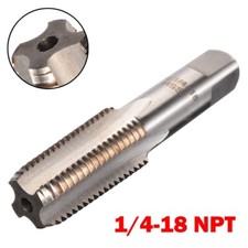 1 Pcs High Speed Steel Screw Threaded Tap Hand Tools 1/4-18 NPT Taper Pipe Tap