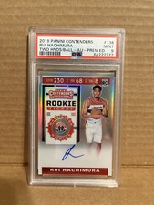 2019-20 Panini Contenders Rui Hachimura Rookie Ticket Premium Edition Auto PSA 9