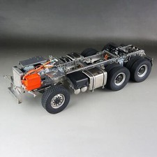 Scaleclub 3-speed 6x6 Metal Chassis For 1/14 Rc Tractor Truck R620 R730 Cars