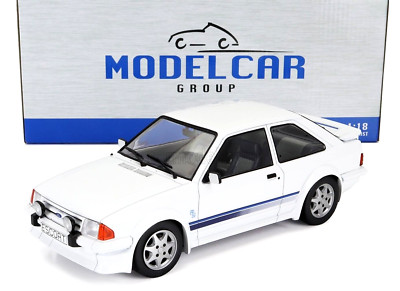 MCG 1/18 DIECAST 1985 FORD ESCORT MK3 MKIII RS TURBO SERIES 1 IN DIAMOND WHITE