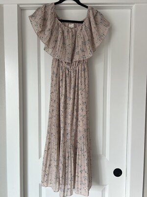 white christmas dresses MELLODAY Mock Neck Chiffon Maxi Dress – VinNews Recommendations main image 1