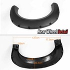 Pocket Rivet Style Fender Flares For 2009-2014 Ford F-150 - Black Polypropylene Off-Road Covers