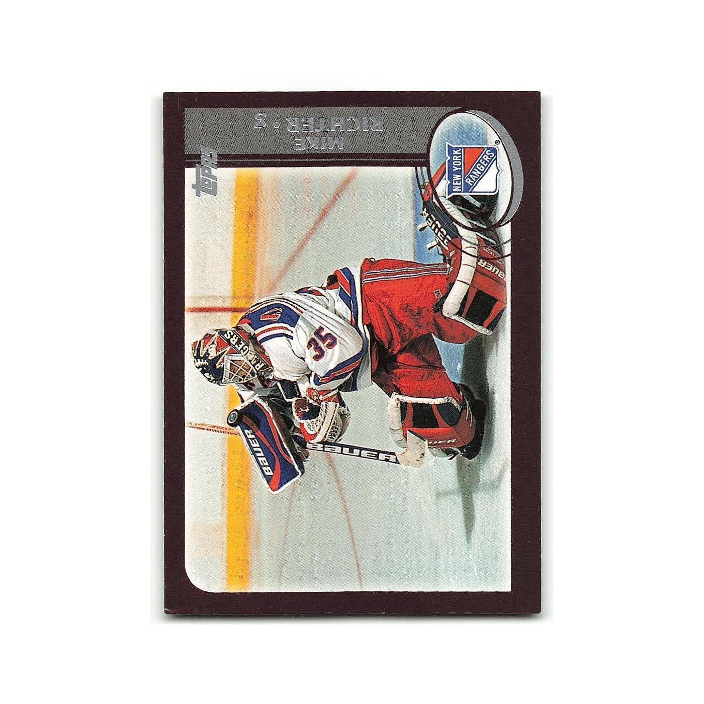 Mike Richter 2002 Topps #128 New York Rangers Hockey Card NM
