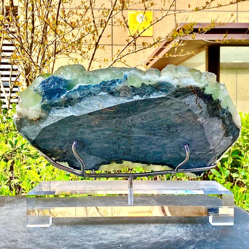 14.37LB natural porcelain blue cubic fluorite mineral specimen/Xianghualing - 第 13/18 張圖片