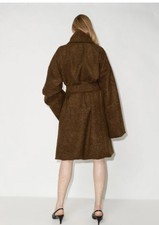 Samuel Gui Yang Victoria Recycled Brown Coat Size S Bnwt £1400