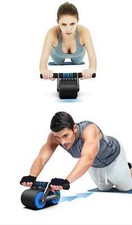 Double Wheel Abdominal Exerciser Women Men Automatic Rebound Ab Wheel Roller
