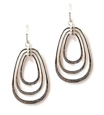 Triple Metal Teardrop Earrings for Women