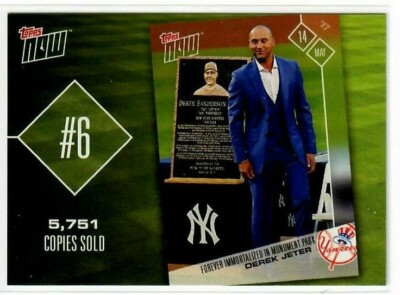 2018 Topps Top 10 Topps Now Inserts #TN6 Derek Jeter - Yankees