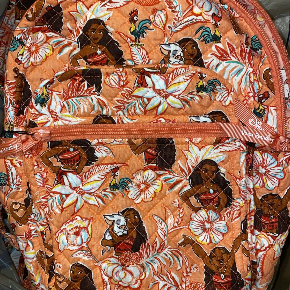 Vera Bradley Disney MOANA ADVENTURE Small Backpack Coral VBJ23 12\